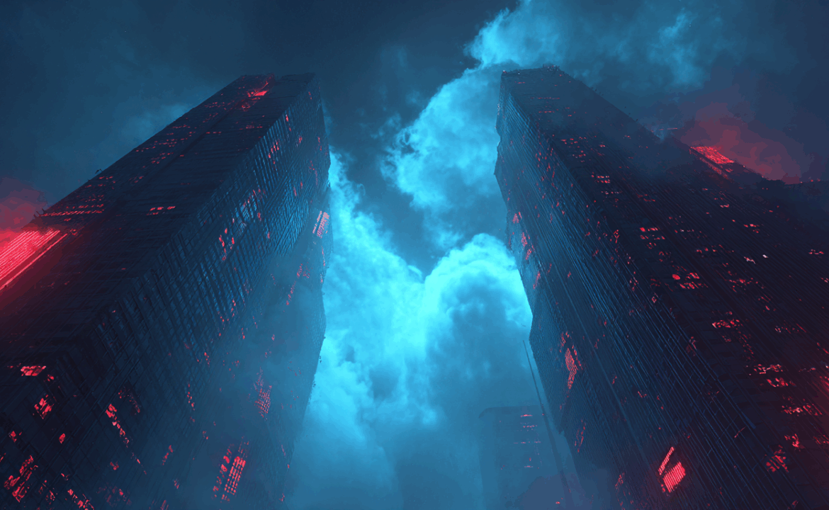 symmetrical_cyberpunk_cityscape